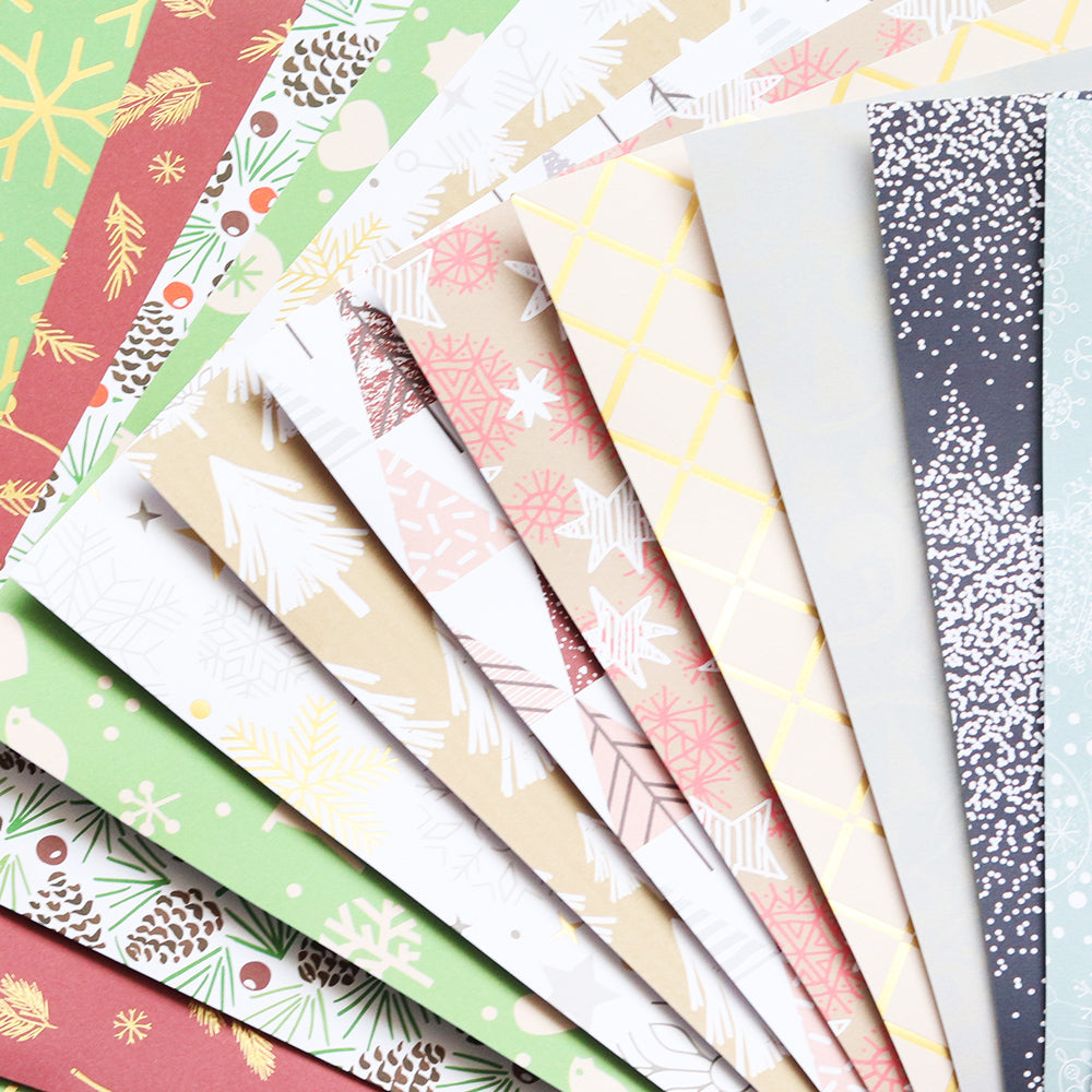 Noel Christmas Paper Pack – 20 Sheets, 12x12, Acid-Free