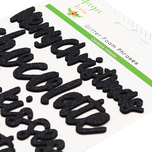 Magic Time Glitter Foam Phrases