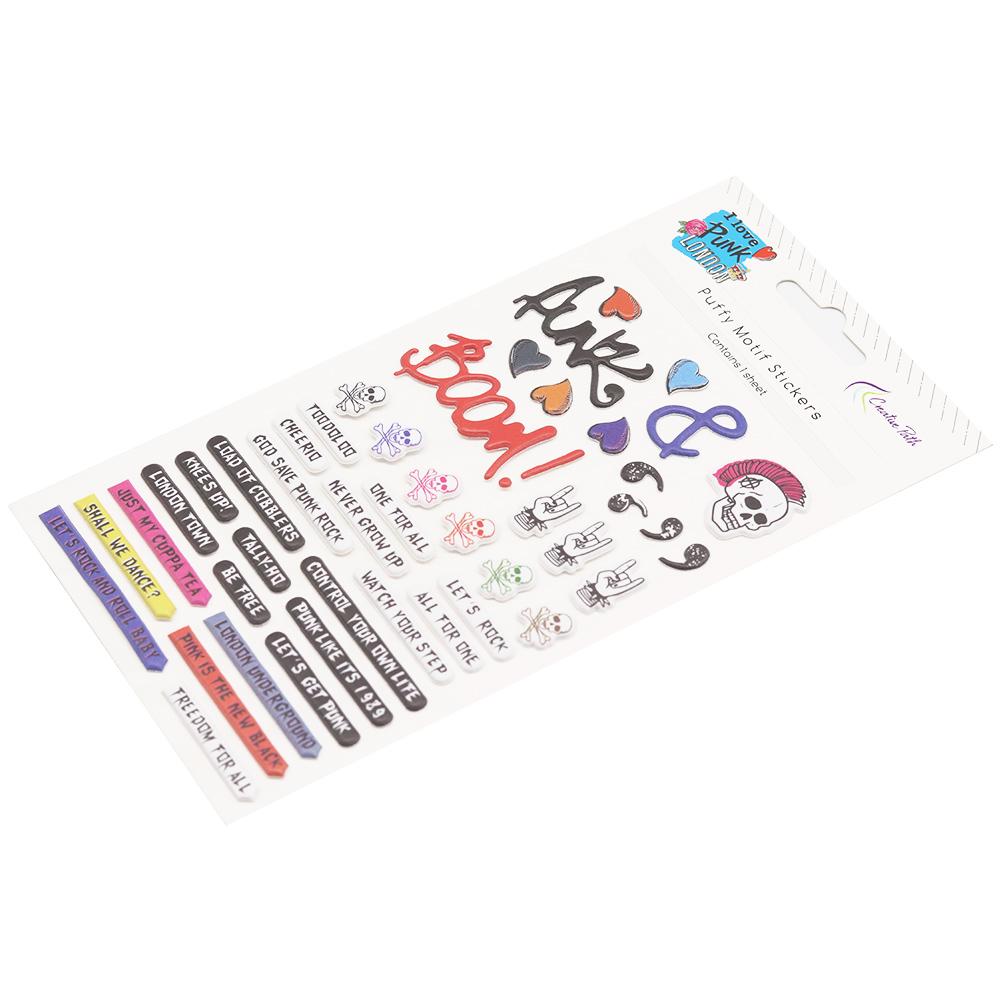 Punk London Puffy Stickers