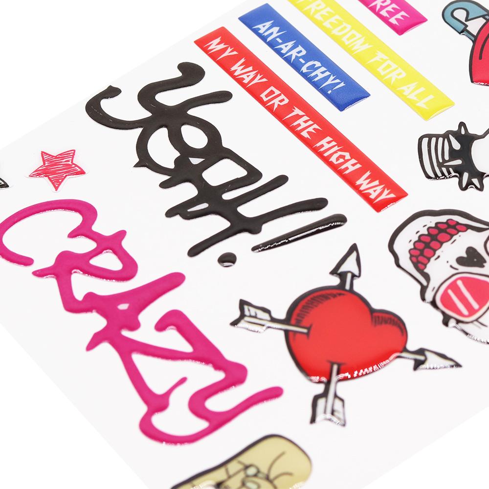 Punk London Epoxy Stickers