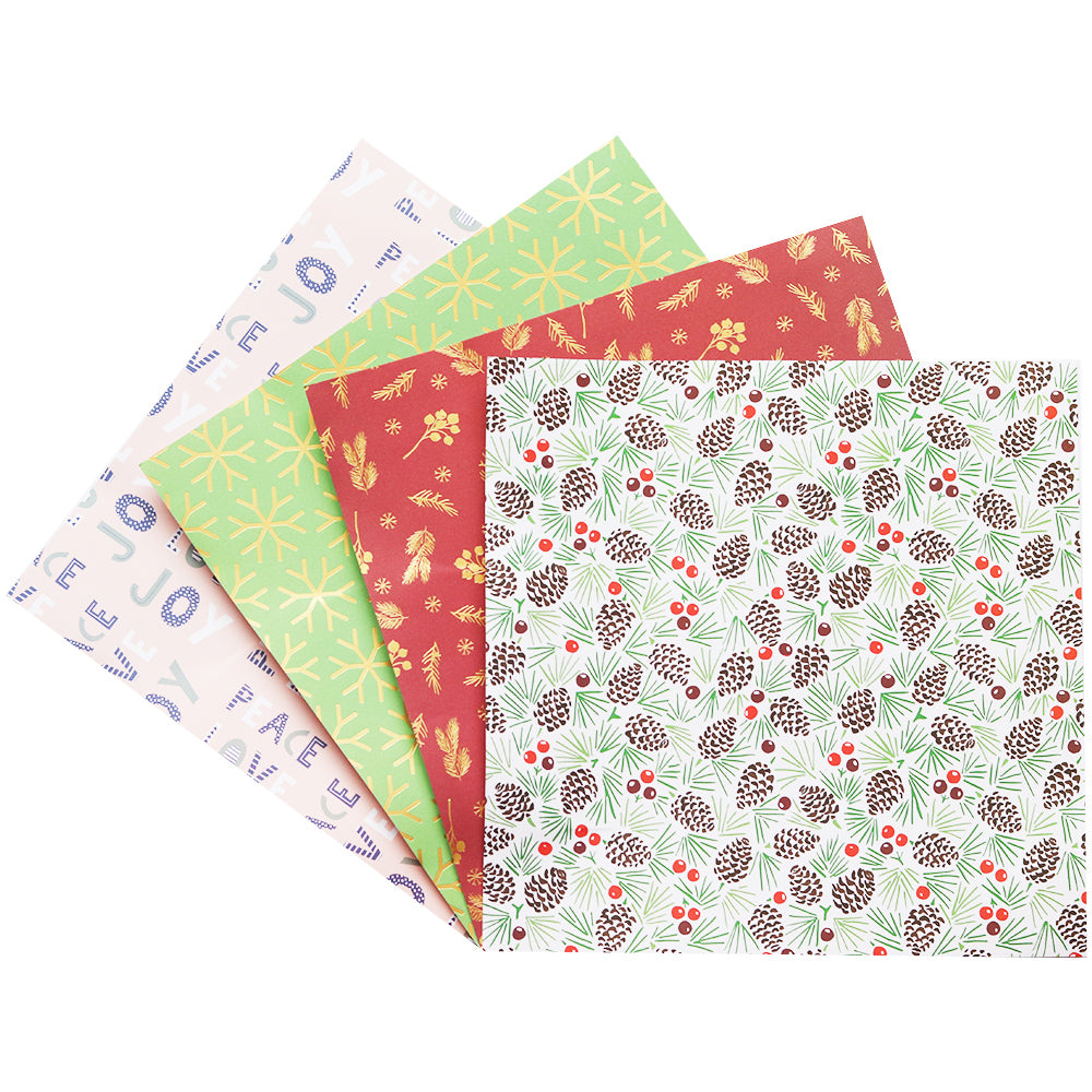 Noel Christmas Paper Pack – 20 Sheets, 12x12, Acid-Free