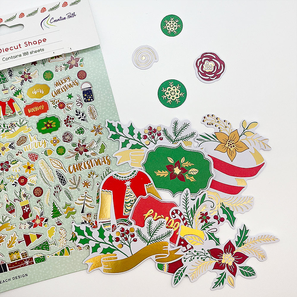 Paper Die Cuts Ephemera 188pcs - Noel