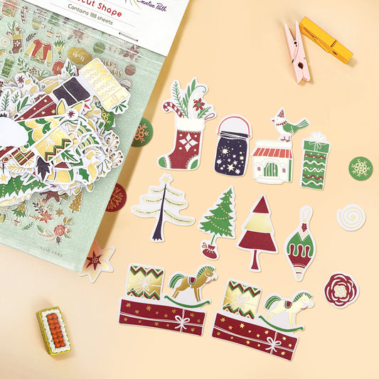 Paper Die Cuts Ephemera 188pcs - Noel