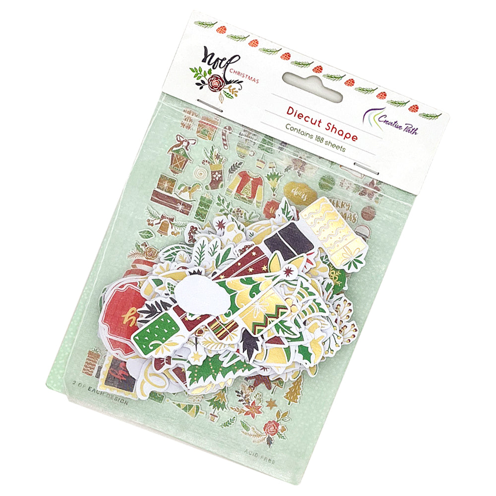 Paper Die Cuts Ephemera 188pcs - Noel