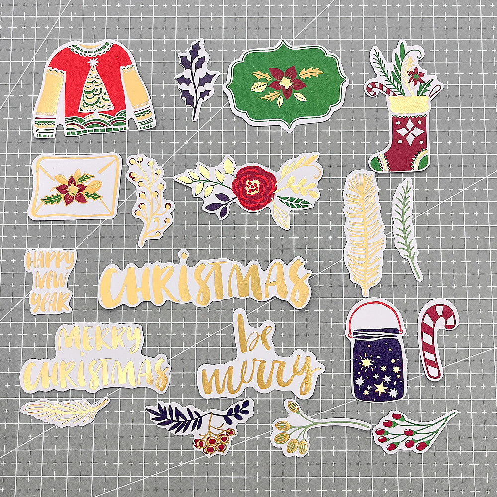 Paper Die Cuts Ephemera 188pcs - Noel