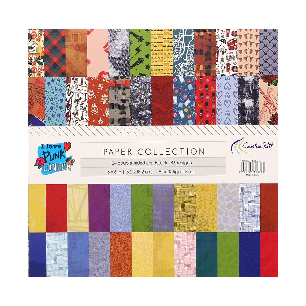Punk London Pattern Paper Pack 6x6" Double Sided